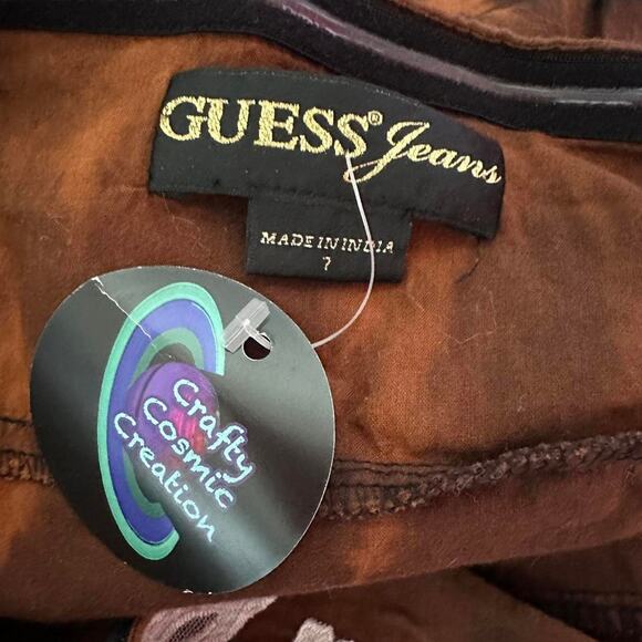 Womens Dress Size 7 Tie Dye Reworked Strapless Hippie Summer Vacation Beach Fun - Picture 5 of 6